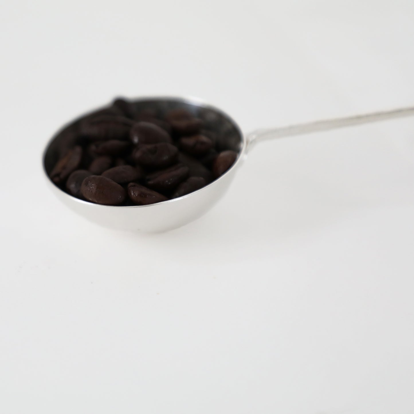 coffee bean spoon - silver