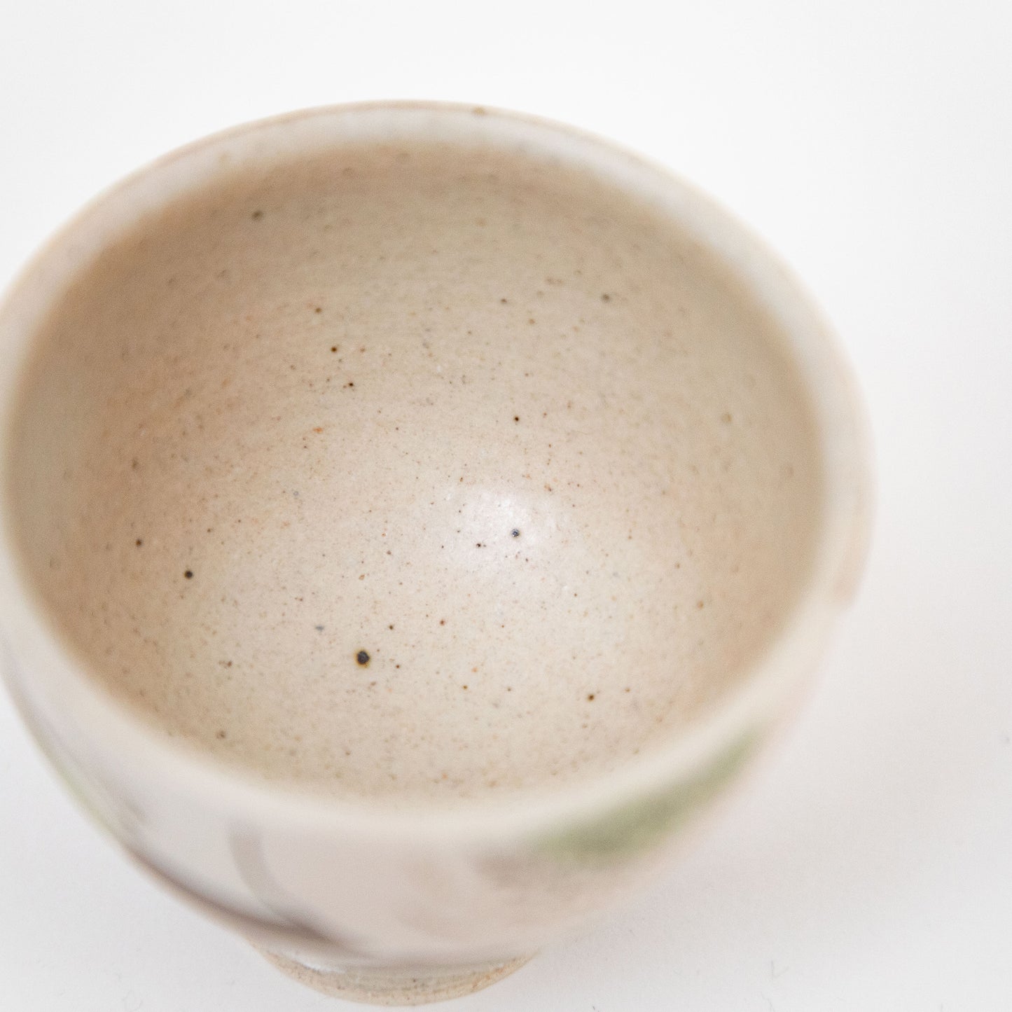 茶地桃色菊アイスカップ