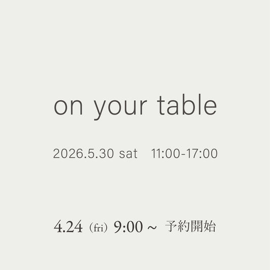 on your table vol.4