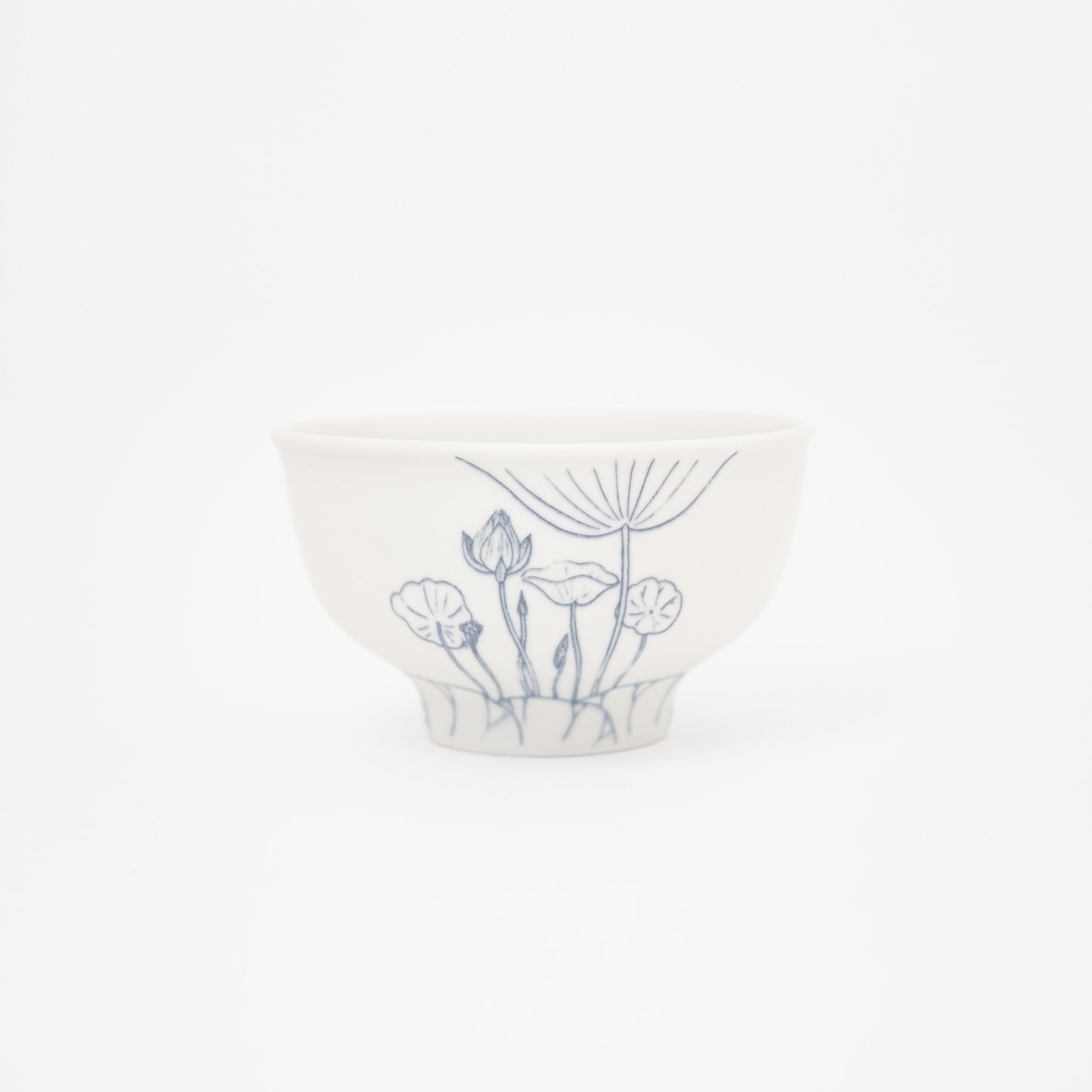 蓮線紋高台鉢　M